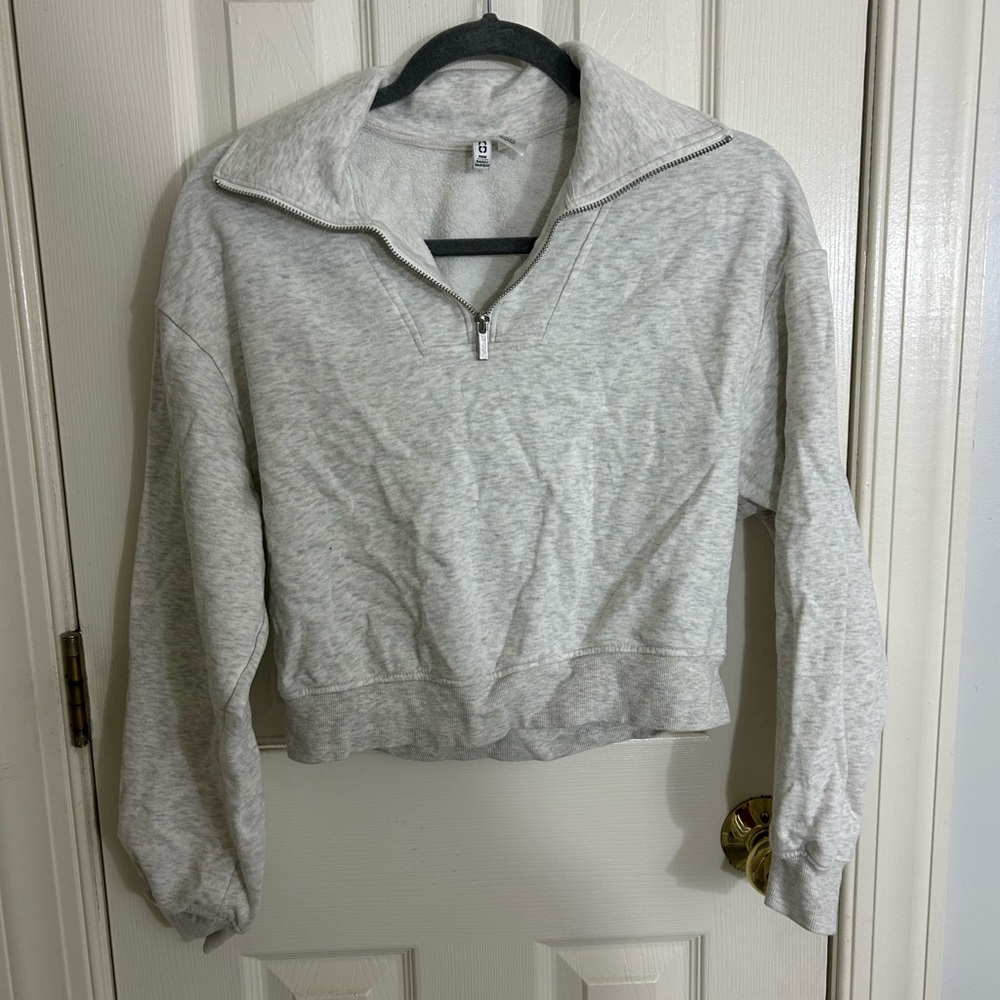 H&M Grey Quarter zip Pullover